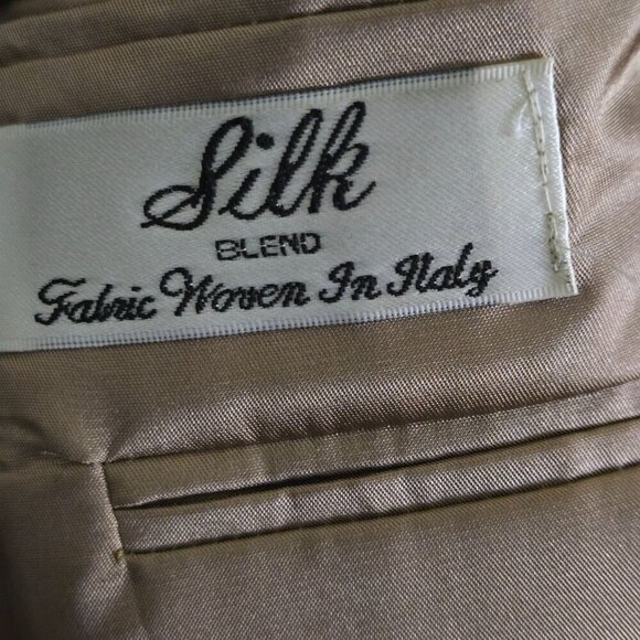 Gianfranco Ruffini Men's silk Blend Neutral Tweed 3 Button Sport Jacket Size 44R - Picture 7 of 8